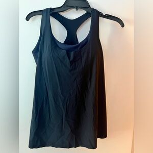 Women’s Athleta two and one ultimate sport top navy blue size large NEW